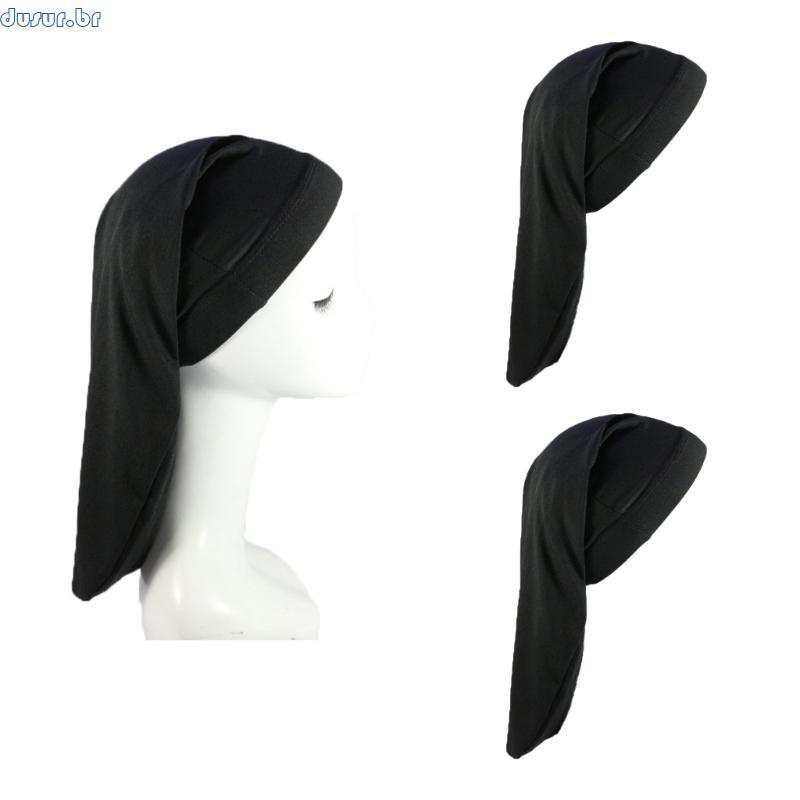 dusur9 2 Peças Elásticas Unissex Dreadlock Tubo Headwrap Cobre Turbante Chapéu Acessórios Para O Cabelo Gorro Do