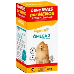 Ômega 3 Dog 500mg Organnact Suplemento VitamÍnico Para Caes
