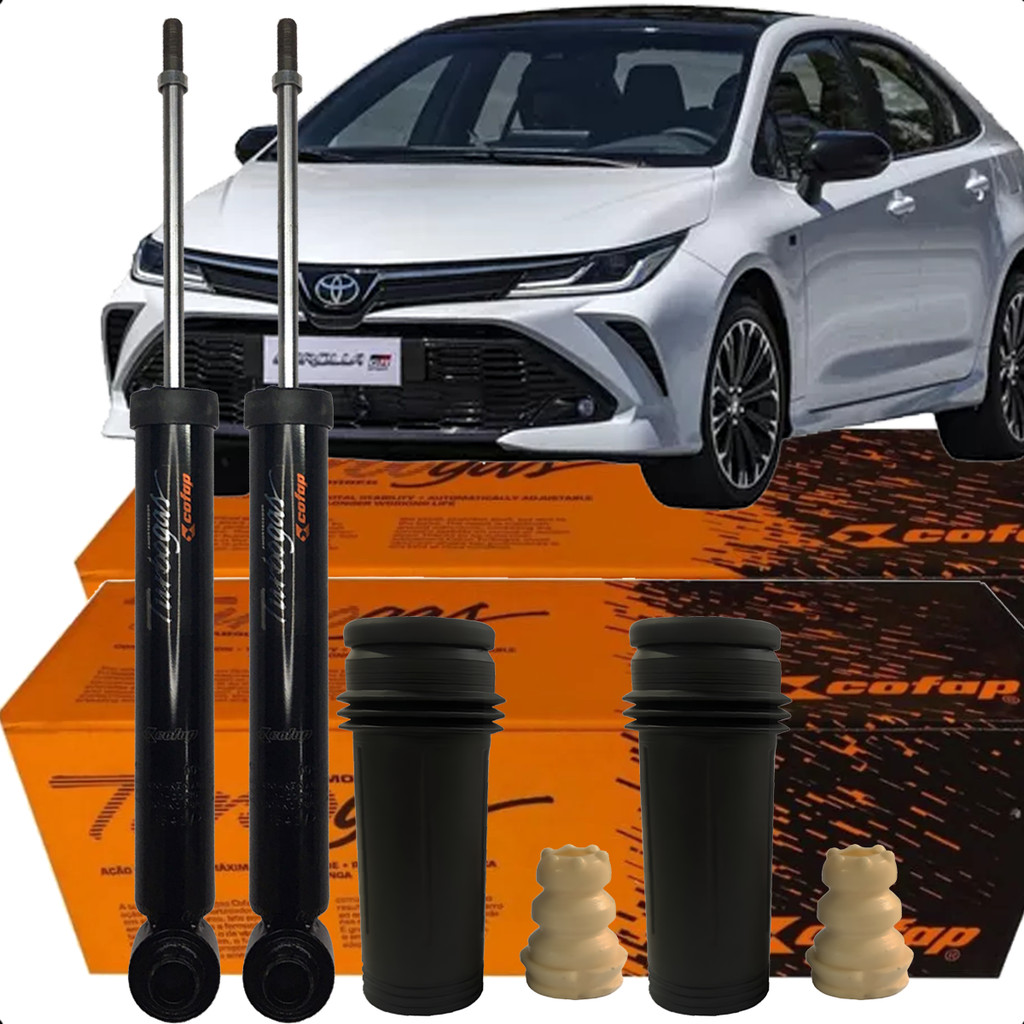 Par Amortecedor Traseiro Cofap + Kits Corolla 2020 a 2025