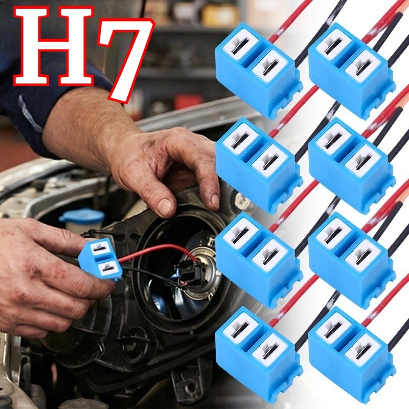 Suporte Universal Para Lâmpada H7-Conector Farol De Neblina Automotivo-Adaptador Trançado De Reposição-Soquete Carro-Res