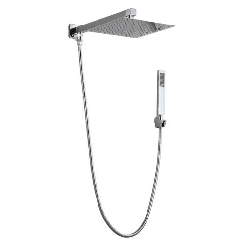 Chuveiro Ducha Volante Telca YL-9001P Quadrado 25×25 Gás Solar Corpo Metálico Cor Cromado Brilhante