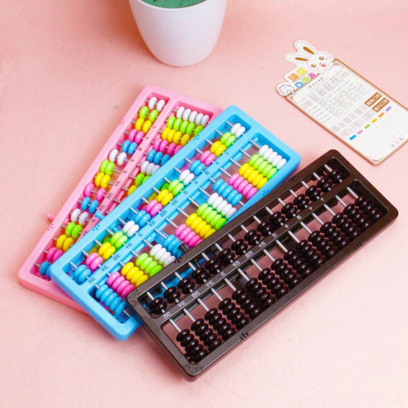 Frete grátis Abacus 11/13 Gear 15/17 Linha 7 Contas Crianças Alunos da Escola Primária Ábaco Aritmética Mental Contador