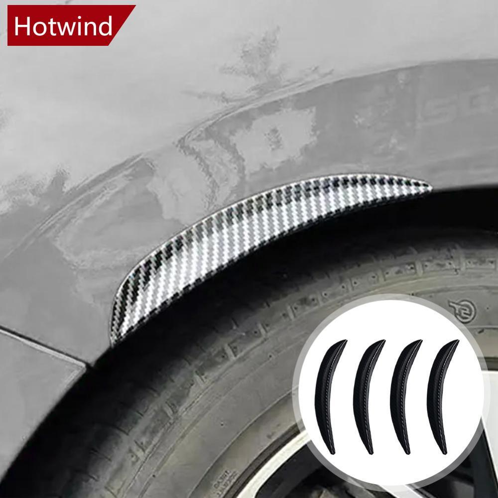 HOTWIND 4 Pçs Roda De Carro Sobrancelha Proteção Guarnição Tiras Anti-Risco Lateral Fender Flare Tira Universal Rodas Cu