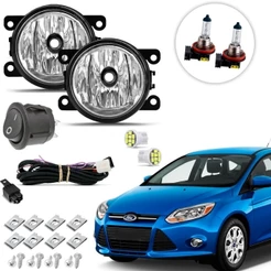 Kit farol de Milha Neblina Auxiliar Ford Focus 2012 2013 2014 2015