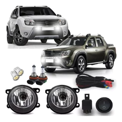 Kit Farol De Milha Neblina Duster/ Oroch 2011 Á 2019