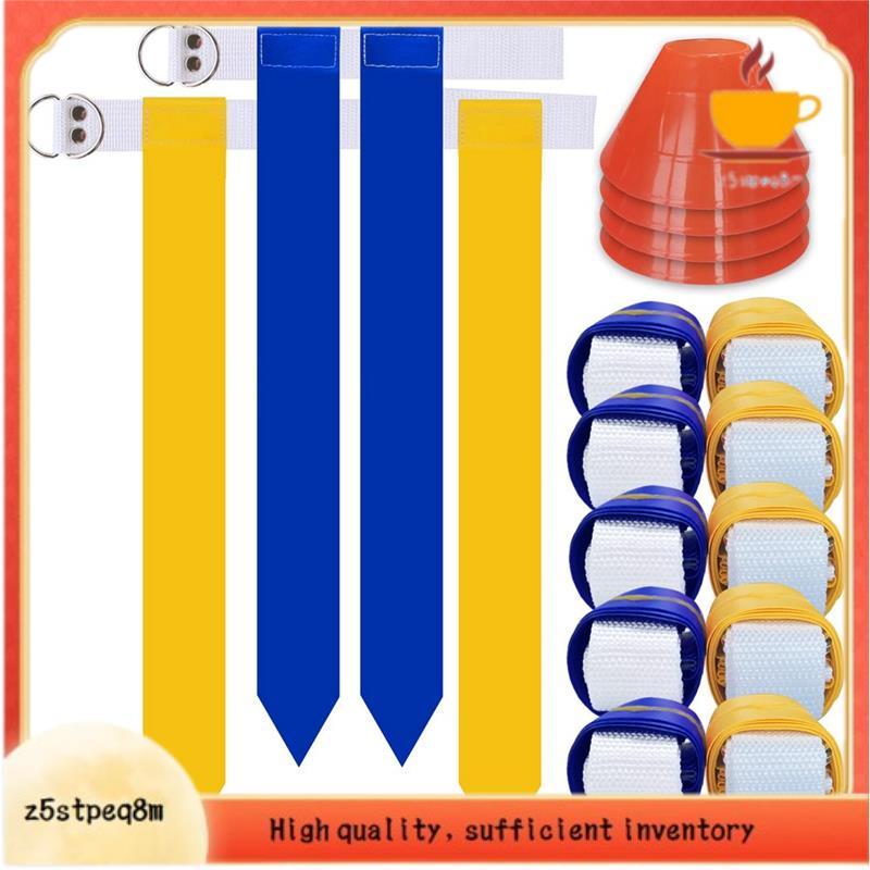 Conjunto Completo De Futebol Com Bandeira , Treinamento Interno E Externo , De 10 Jogadores , Cintos Bandeiras , De PVC