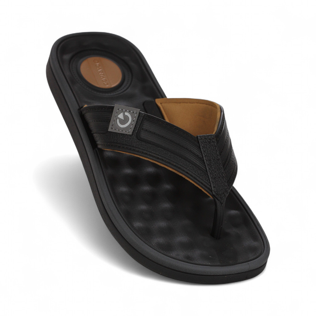 Chinelo Cartago Alabama Preto e Marrom - Masculino