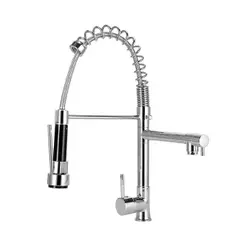 Torneira Para Cozinha Gourmet Misturador Monocomando Munim Pingoo - Prata