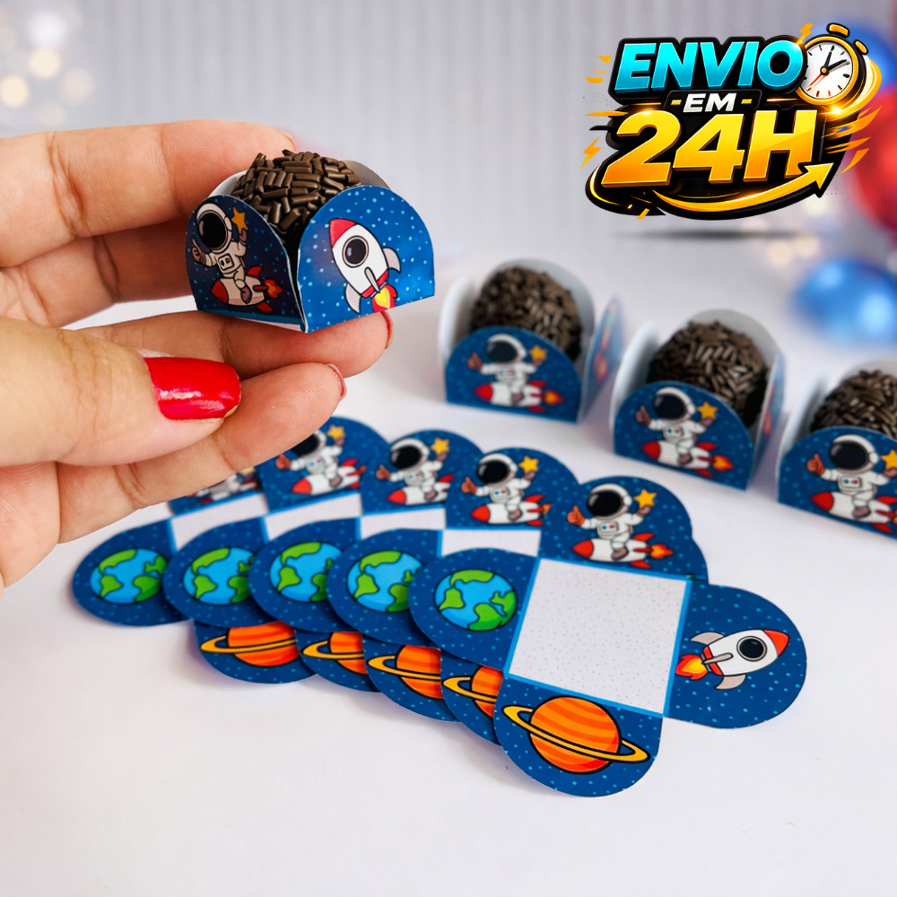 Forminha de Doces Astronauta  Personalizada no Tema /Lembrancinha de Festa /Aniversário