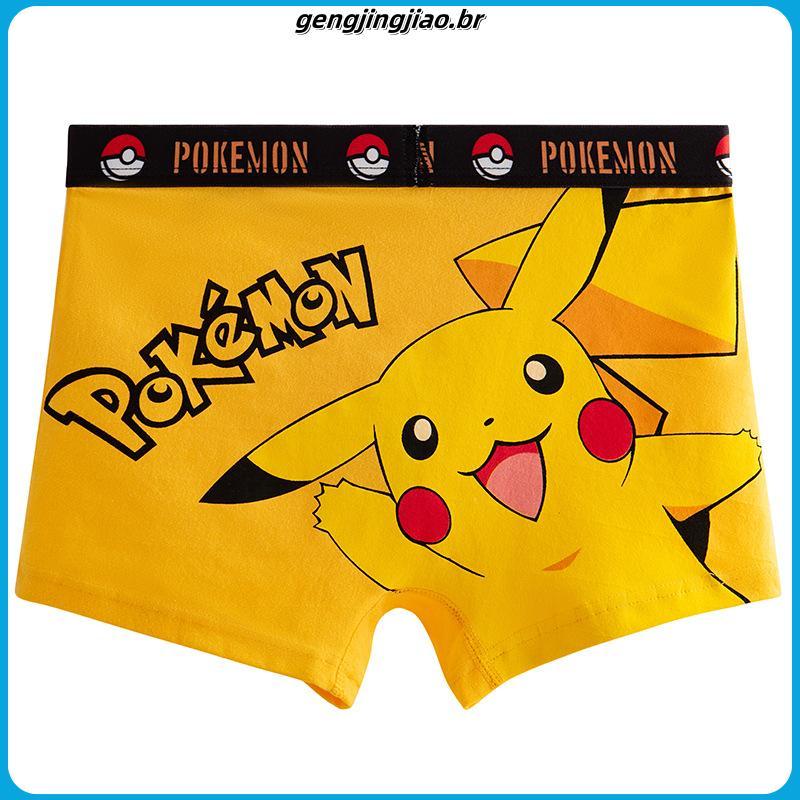 4 Pcs/set Boys Underwear Algodão Homem-Aranha Pokemon Pikachu Super-Herói Respirável Cuecas Para Crianças Boy New