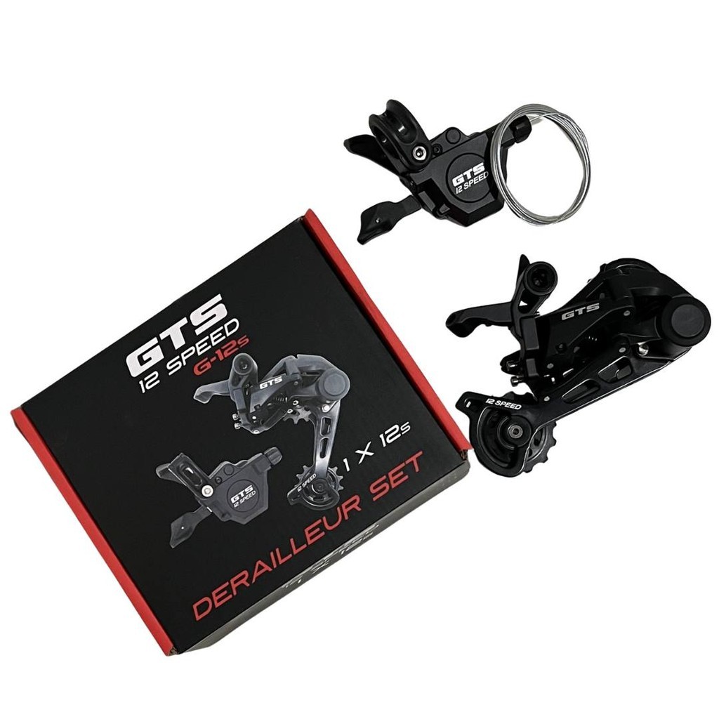 KIT TRANSMISSÃO GTS DE 12 VELOCIDADES CÂMBIO TRASEIRO ALAVANCA GTS DG-100 MTB