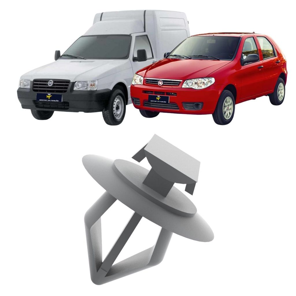 Kit 10 Grampo Forro Porta Fiat Fiorino Uno Elba Premio