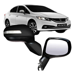 Par Retrovisor New Civic 2013 2014 2015 Com Pisca