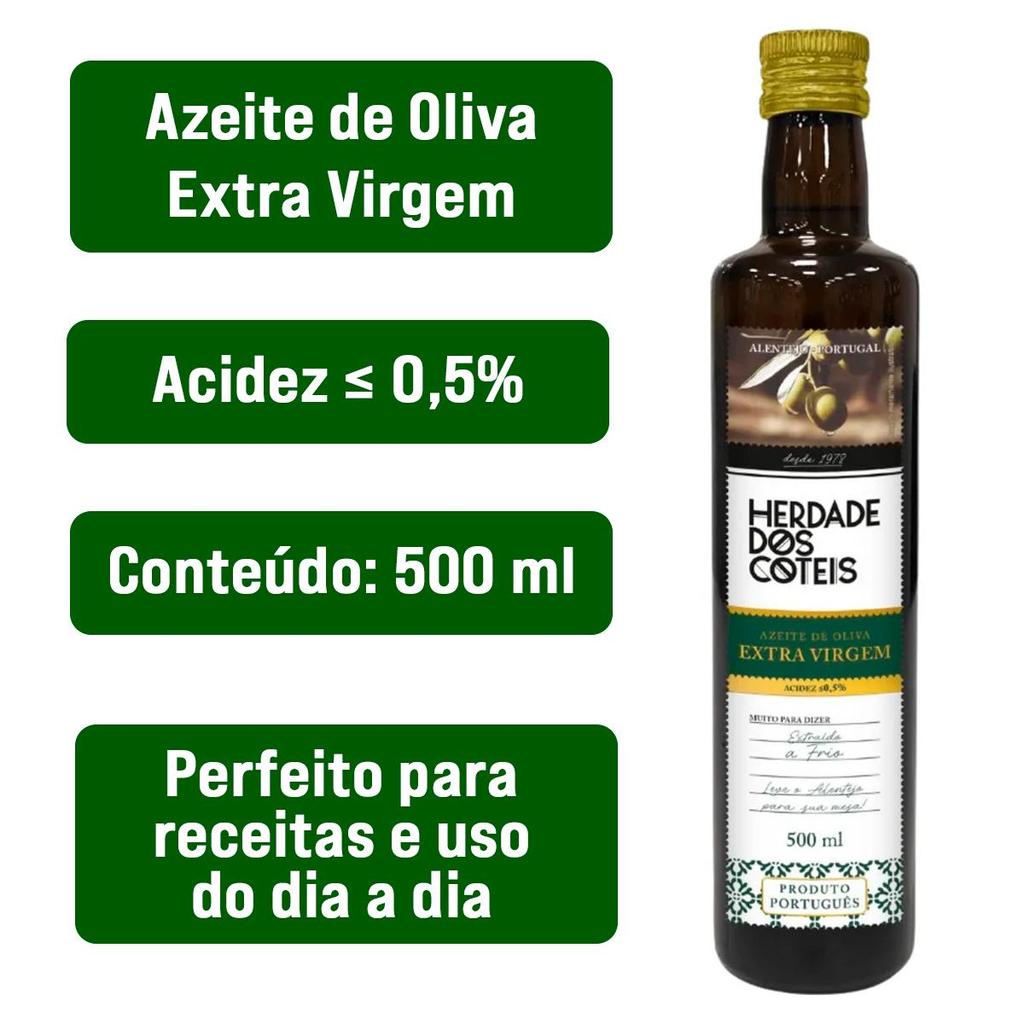 Azeite de Oliva Extra Virgem 500ml - Herdade dos Coteis em Oferta na Shopee