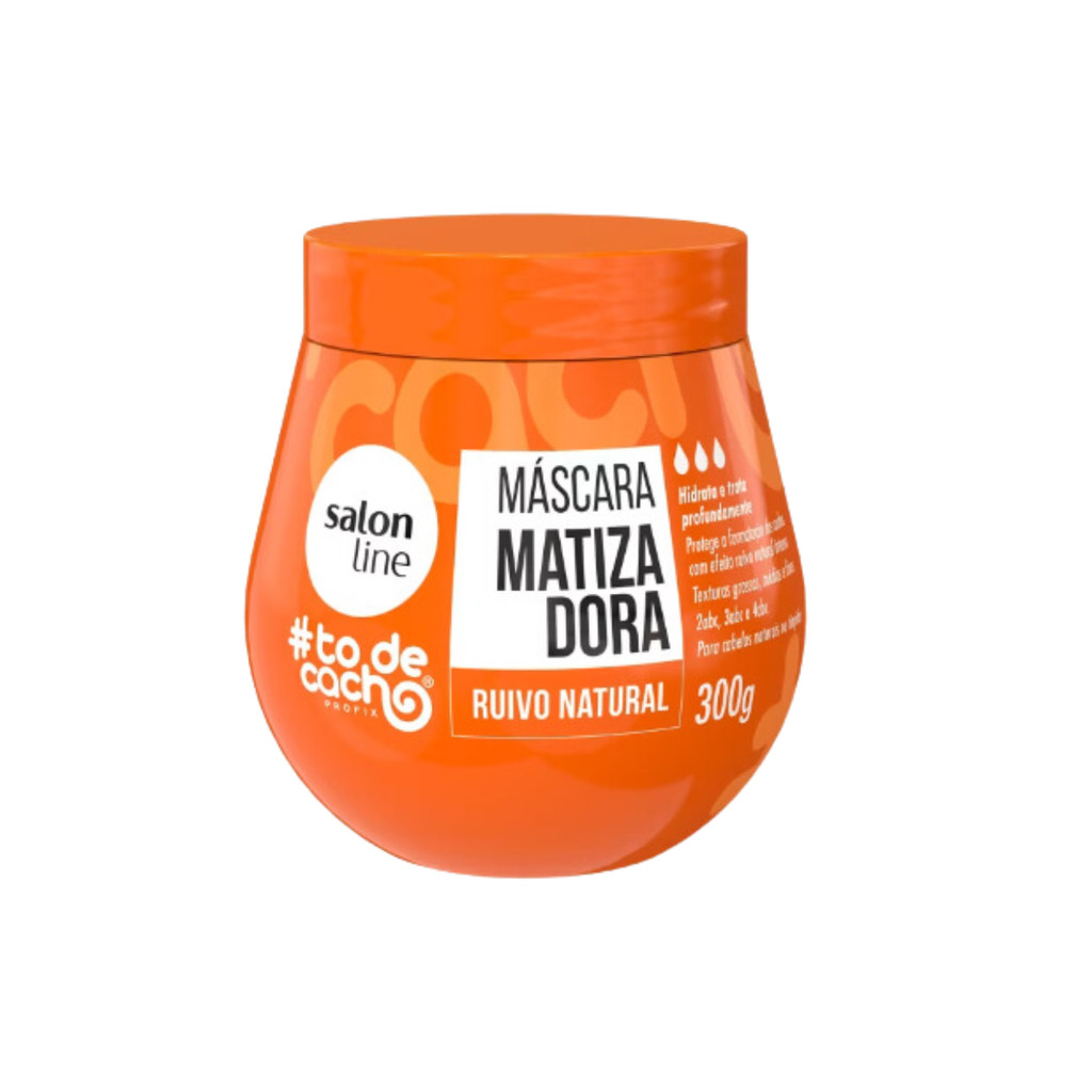 Máscara Matizadora Salon Line #todecacho Ruivo Natural 300g em Oferta na Shopee