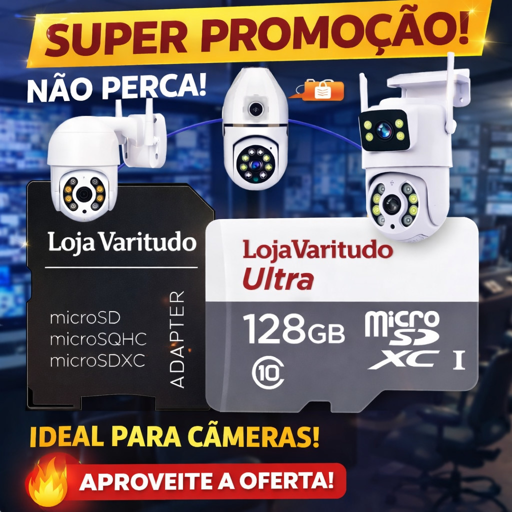 Cartão De Memória Micro Sd Sandisk 64gb/128gb Classe 10 Ultra