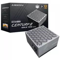Fonte Montech Century II 1050W, 80 Plus Gold, Cybenetics Platinum, PCIe 5.1, PFC Ativo, Full Modular, Cinza
