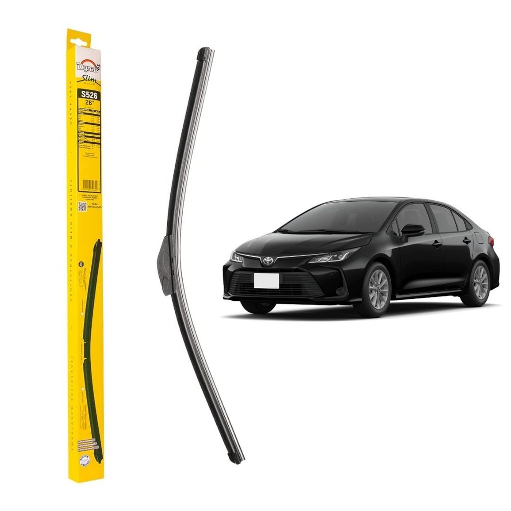 Palheta Dianteira 26" Peugeot 206, 207, Toyota Corolla, Etios, Honda Civic etc