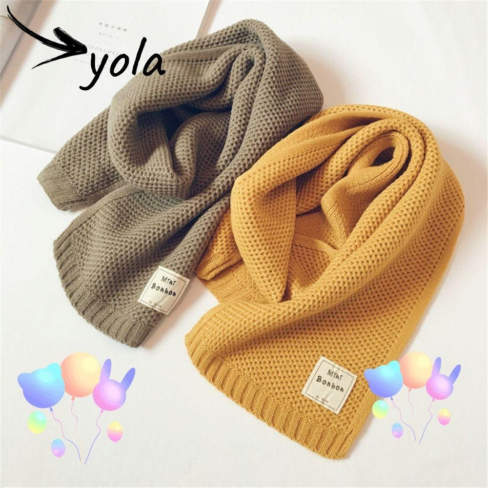 YOLANDAGOODS Cachecol Infantil Meninos Meninas Fofo Outono Inverno Quente