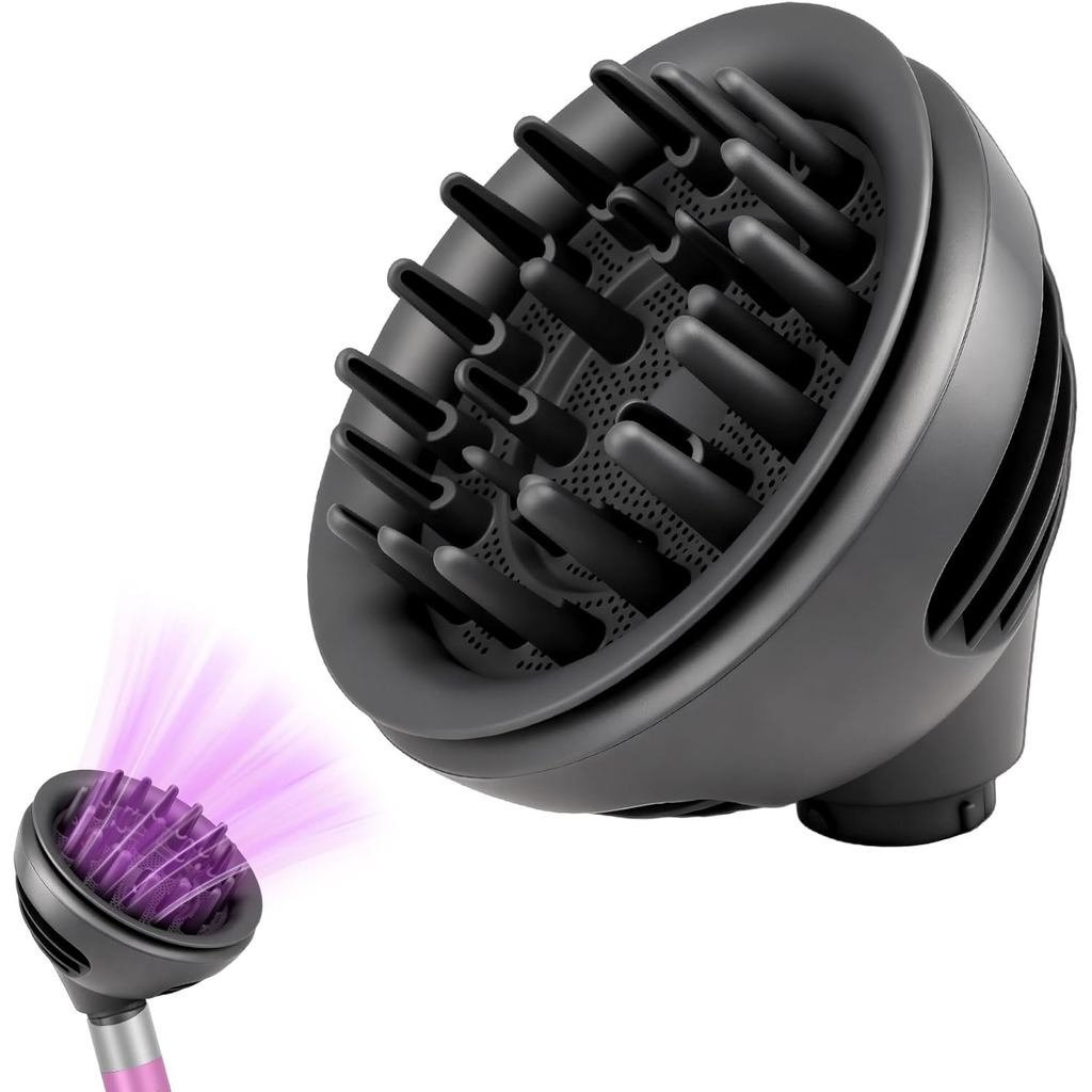 Difusor Wave+Curl para Dyson Airwrap, Acessório de Bico Difusor Atualizado para Dyson Airwrap HS01 HS05 HS08, para Cabel