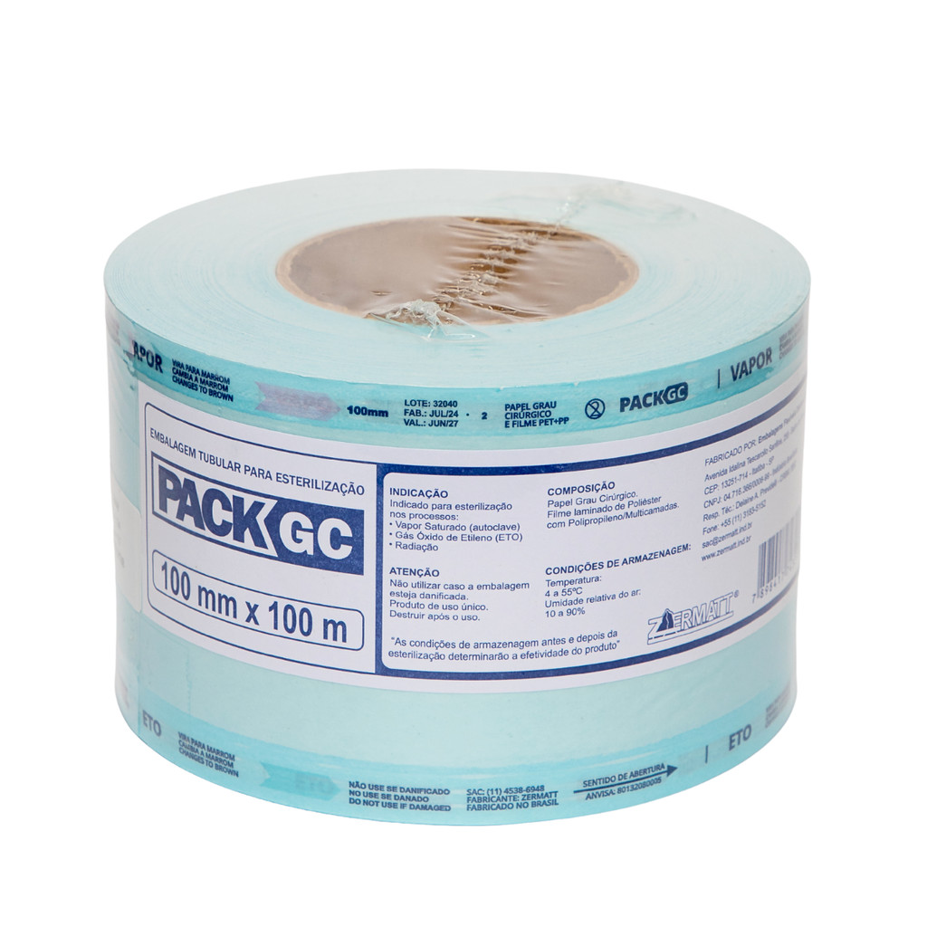 Rolo Bobina Para Esterilização 10x100 Materiais Cirúrgicos Odontologia Consultório Hospital