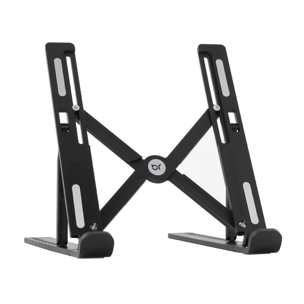 Suporte de Notebook Bright Dobrável Com 10 Posições de Ajustes Preto - BC003