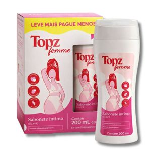 Pack 2 Unidades Sabonete Intimo Feminino Topz Suave 200ml em Oferta na Shopee