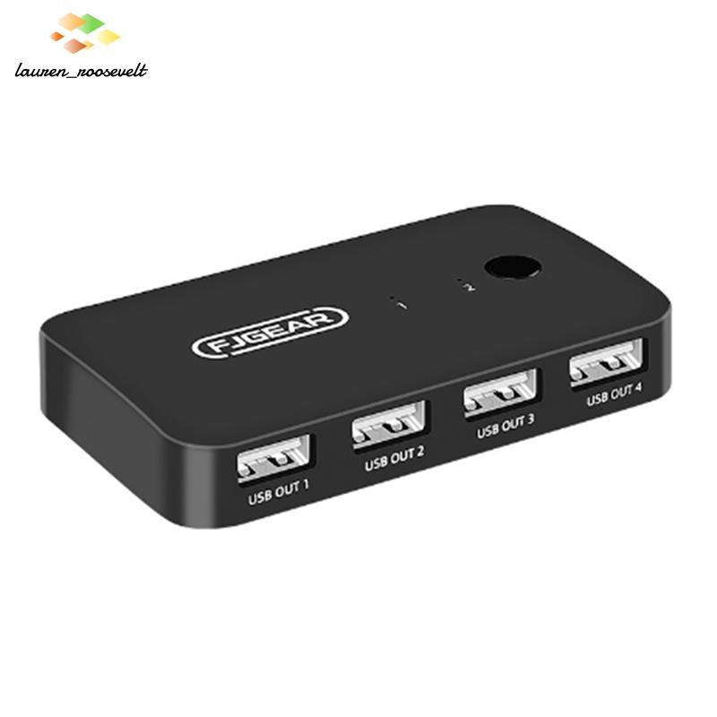 Dispositivo De Compartilhamento De Impressora Adaptador De Interruptor De 2 Entradas E 4 Saídas