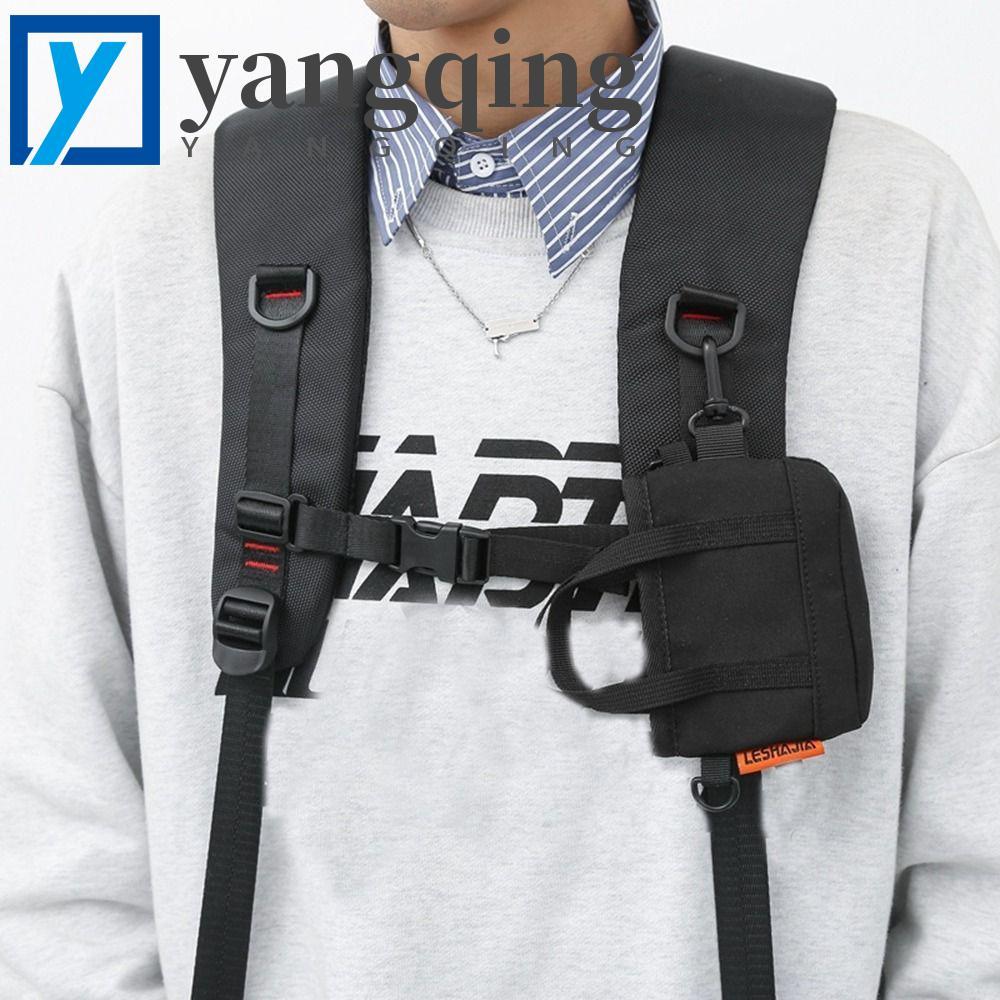 Pingente De Bolsa De Moedas De Nylon YANGQING , Carteira Masculina Portátil Estilo Coreano , Com Zíper Mini Crossbody