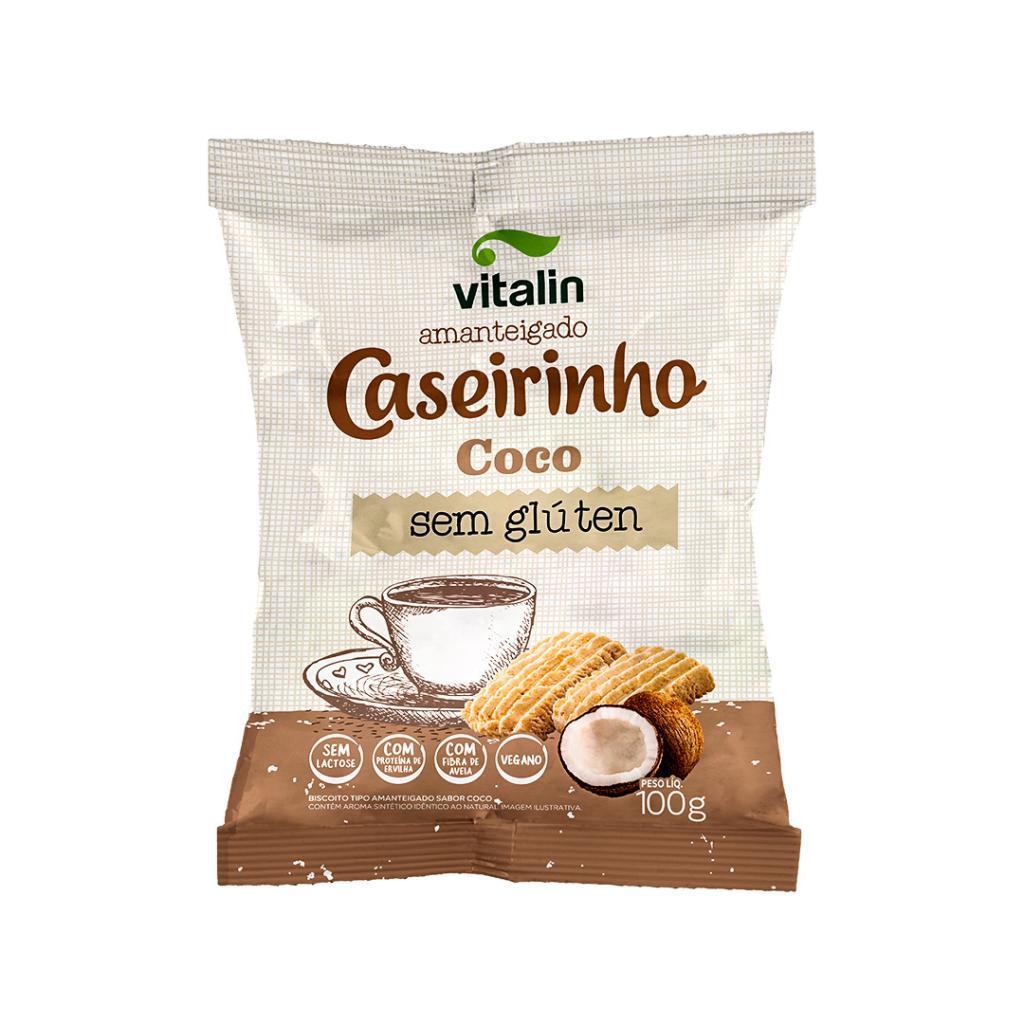 Biscoito Caseirinhos Amanteigado Coco 100g - Vitalin