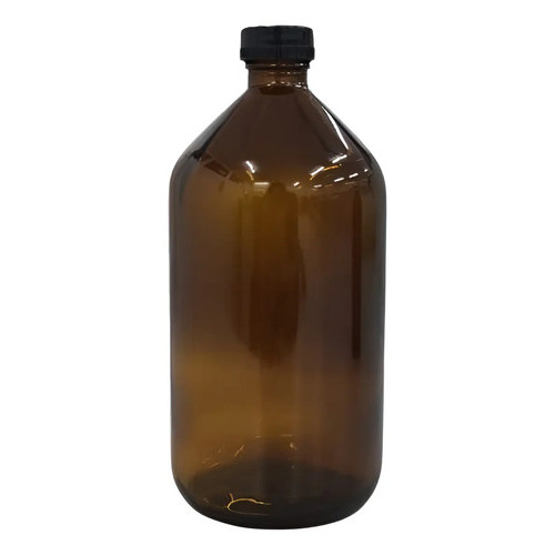 10 Uni. Frascos De Vidro Âmbar Tampa E Batoque 500 Ml Oferta Ambar