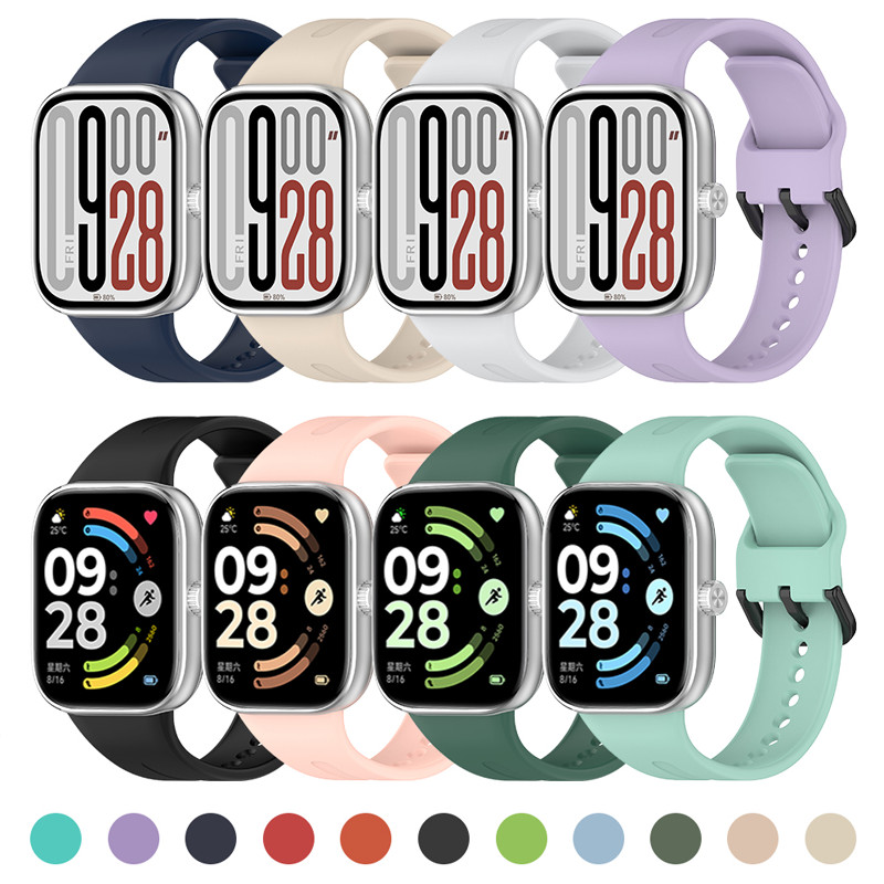 Pulseira De Silicone Para Redmi Watch 6 5 4 Cinto De Borracha Esportivo Substituição Ajustável Soft Band Acessórios Smar