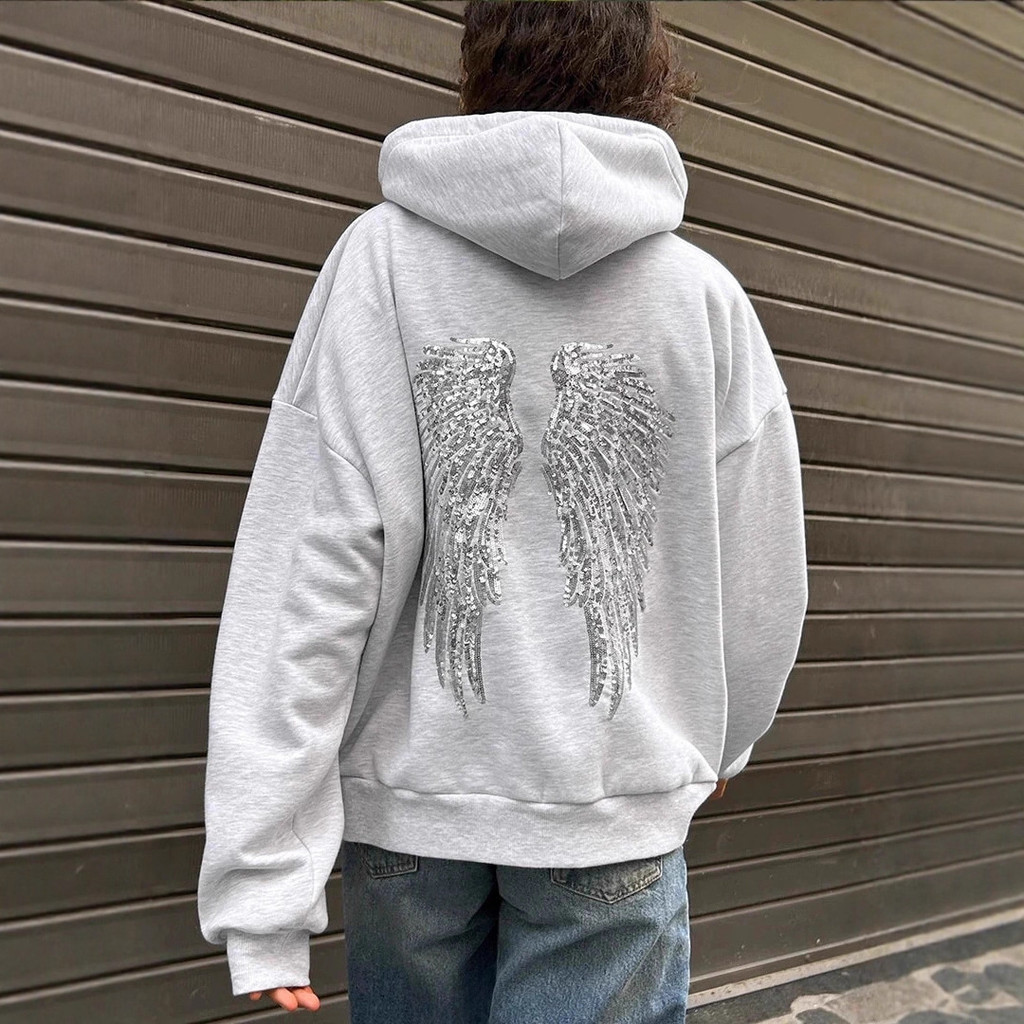 {Estoque pronto} {Estoque pronto} Europa América Cross-Border 2025 Outono Inverno Novo Estilo Roupas Femininas Asas de A