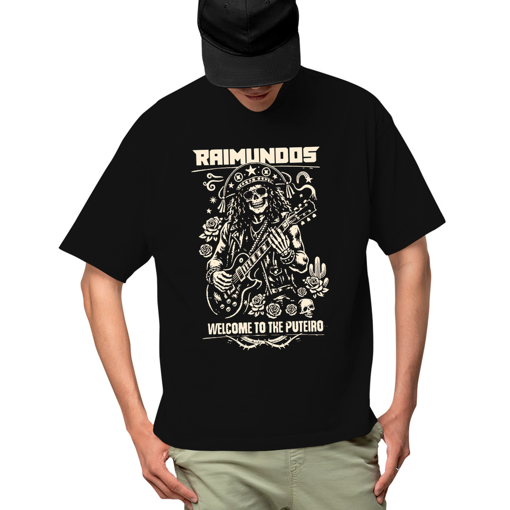 Camiseta Algodão Unissex Raimundos Sertão Cangaceiro WelcomeCamisa Masculina T-Shirt Feminino