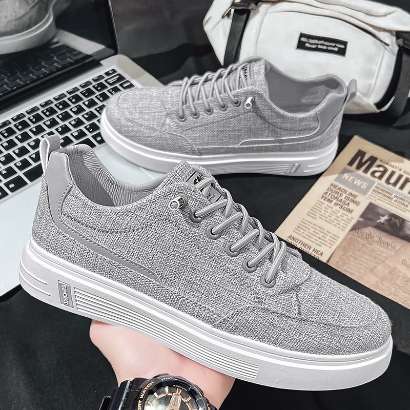 Sapatos tênis masculinos sapatos de lona outono respirável Casual velho pequim sapatos de pano masculino conduçã