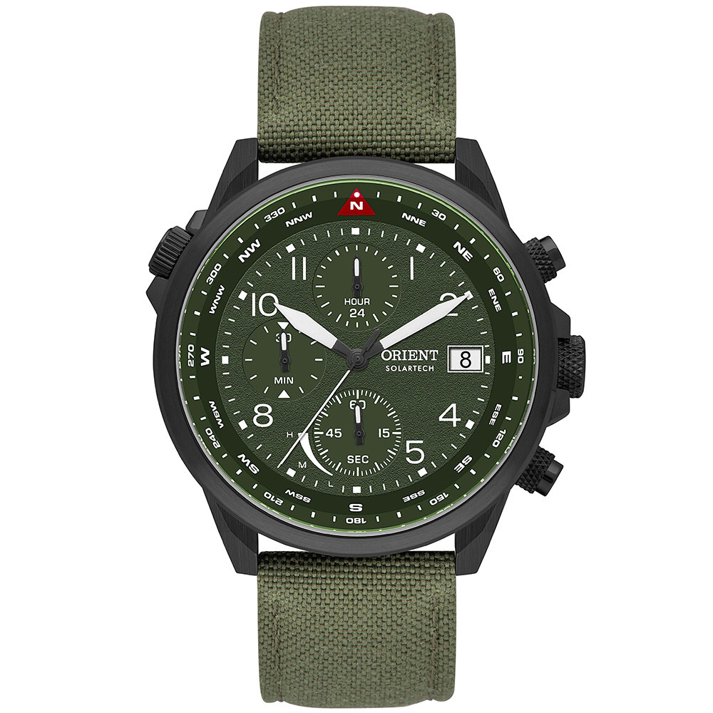 Relógio Orient Solartech Elite Land Cronômetro MPSNC006-E2EX