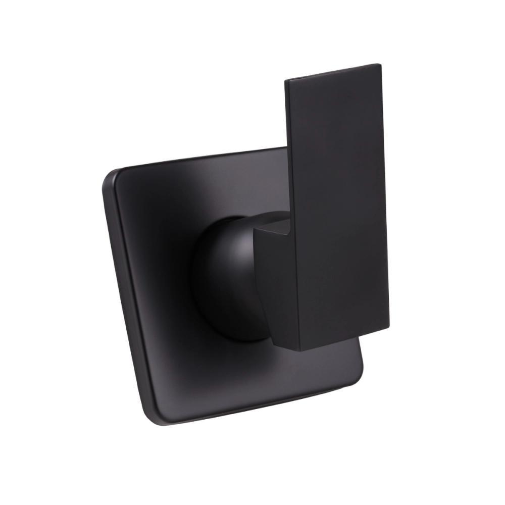 Acabamento de Misturador Monocomando Quadrado para Banheiro Oiapoque Pingoo - Preto