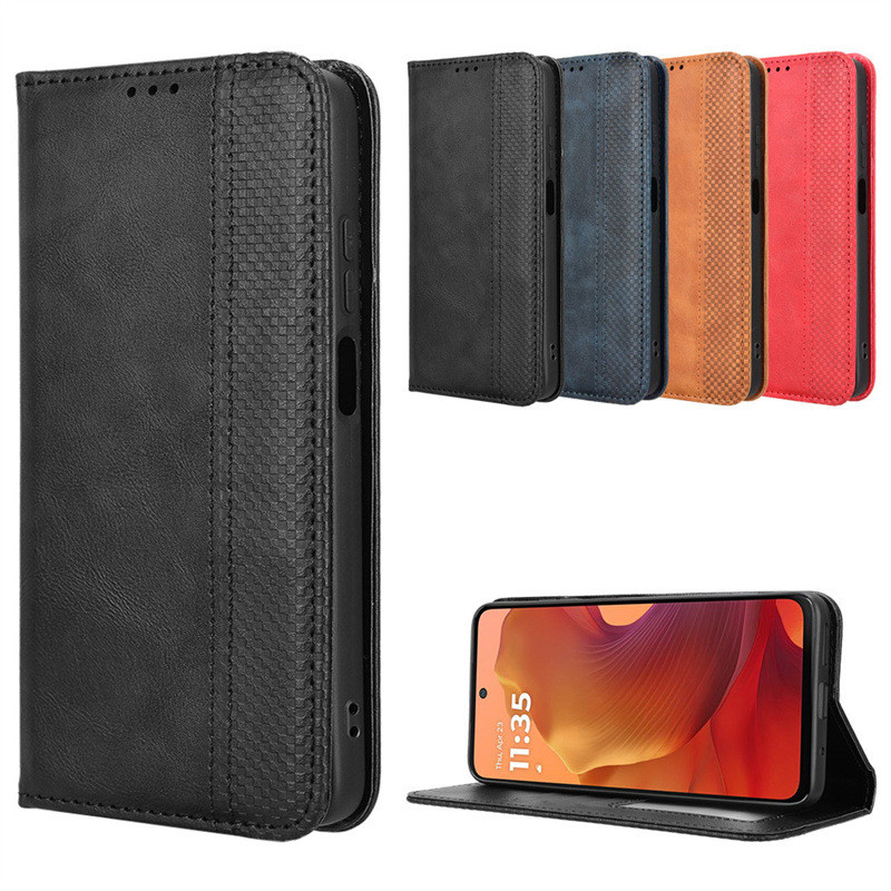 Adequado para motorola G17 capa de telefone motorola E15/G05 4G capa de couro magnética Flip cartão