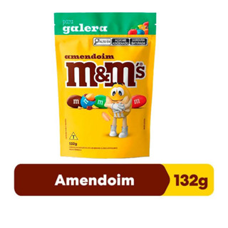 Confeito Chocolate M&ms Amendoim 132g em Oferta na Shopee