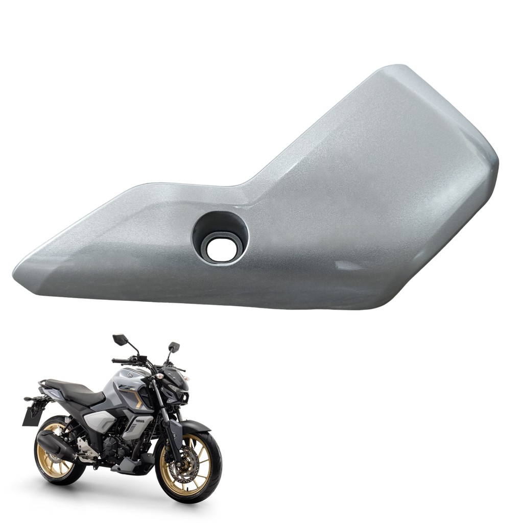Carenagem Protetor Carter Lateral Direito Ybr150 Factor Dx 2025 Prata