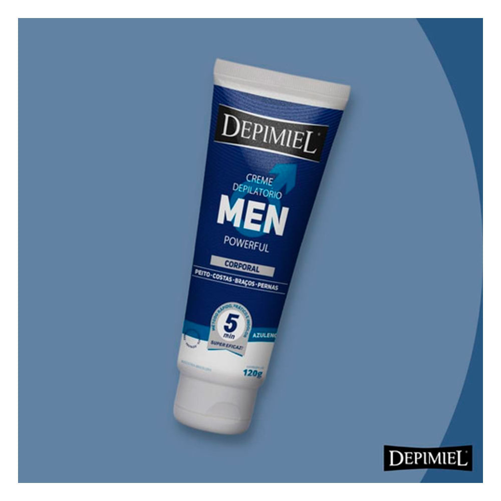 Detalhes do Creme Depilatório Corporal Depimiel Men 120g