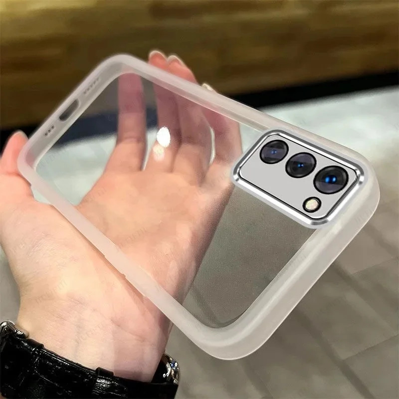 Para oppo a5 5G Caso 4G De Telefone Capa a5 2025 Chapeamento Transparente Silicone Traseira em Oferta na Shopee