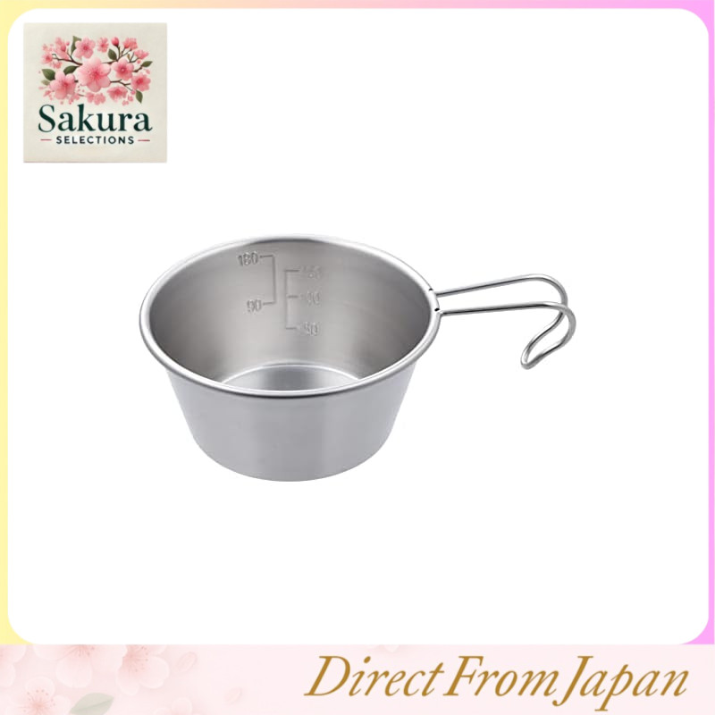 Captain Stag Stainless Steel Mini Sierra Cup 210ml Spiral Finish Made in Japan Tsubame Sanjo UH-47 Silver