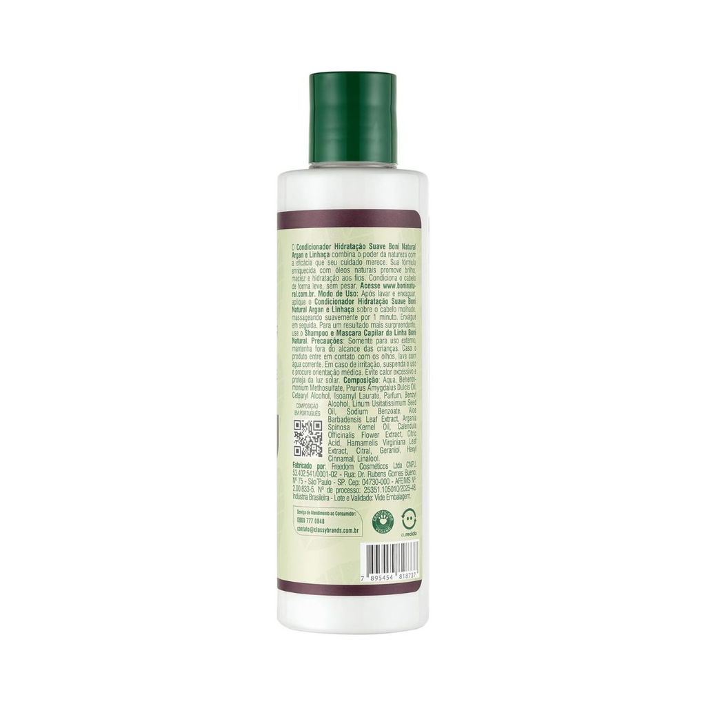 Condicionador Natural Argan e Linhaça Boni Natural 300ML