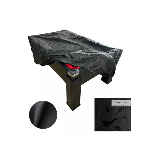 Capa de proteção para mesa de sinuca 2,30 x 1,30 longa corino premium