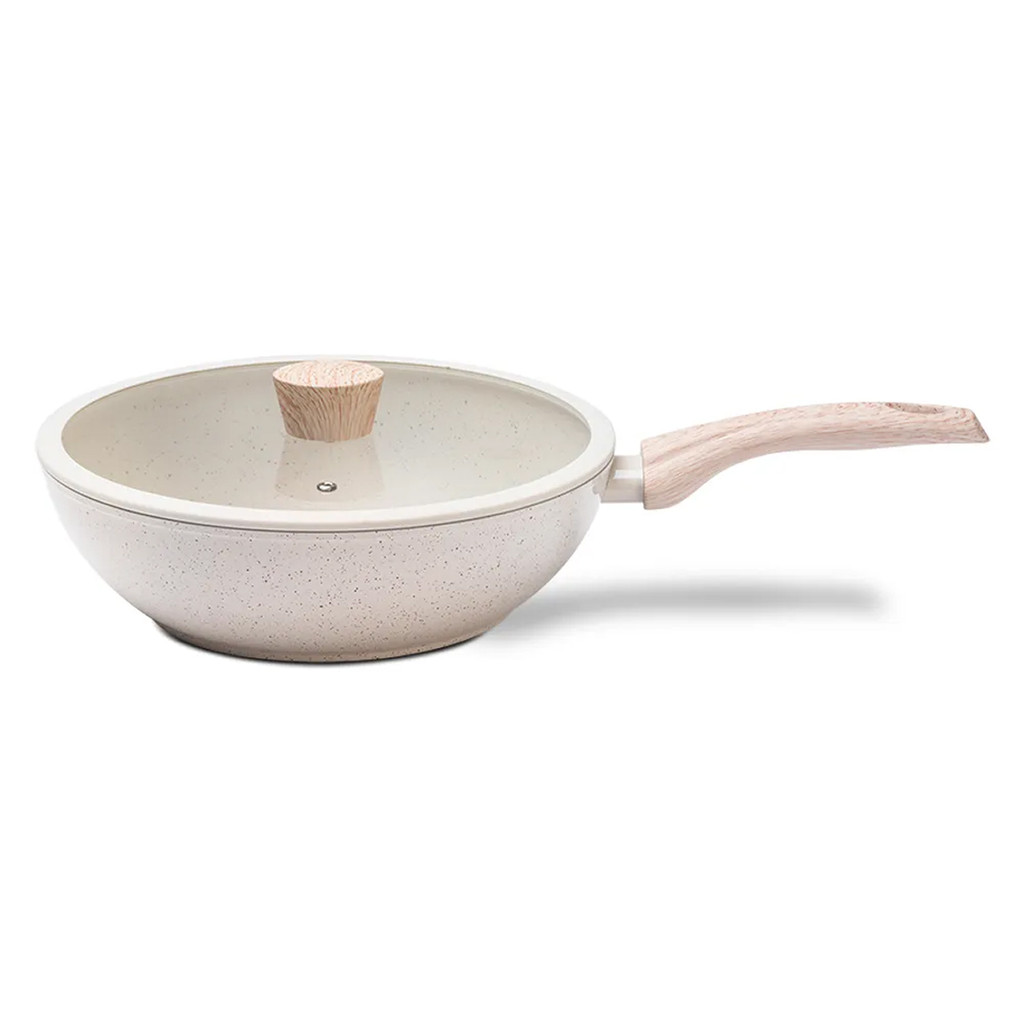 Wok Frigideira de Indução Com Tampa 28cm 3,4L Sirius Antiaderente Brinox