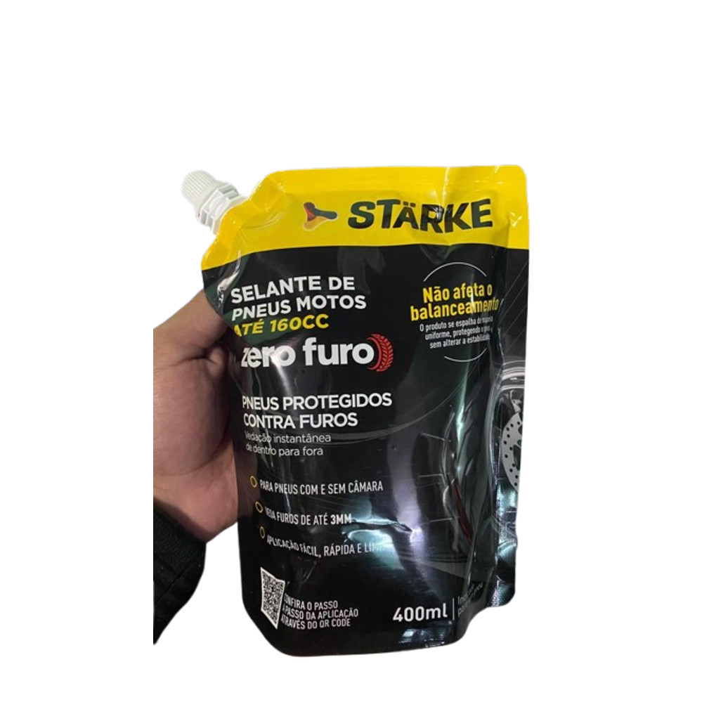REPARADOR SELANTE PNEUS STARKE ZERO FURO - 400ML — imagem 2 de 2