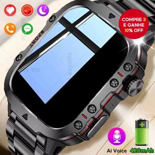 Homens GPS Relógio Inteligente Bluetooth HD Chamada De Voz Saúde Monitor Freqüência Cardíaca AI À Prova Dwaterproof Água em Oferta na Shopee