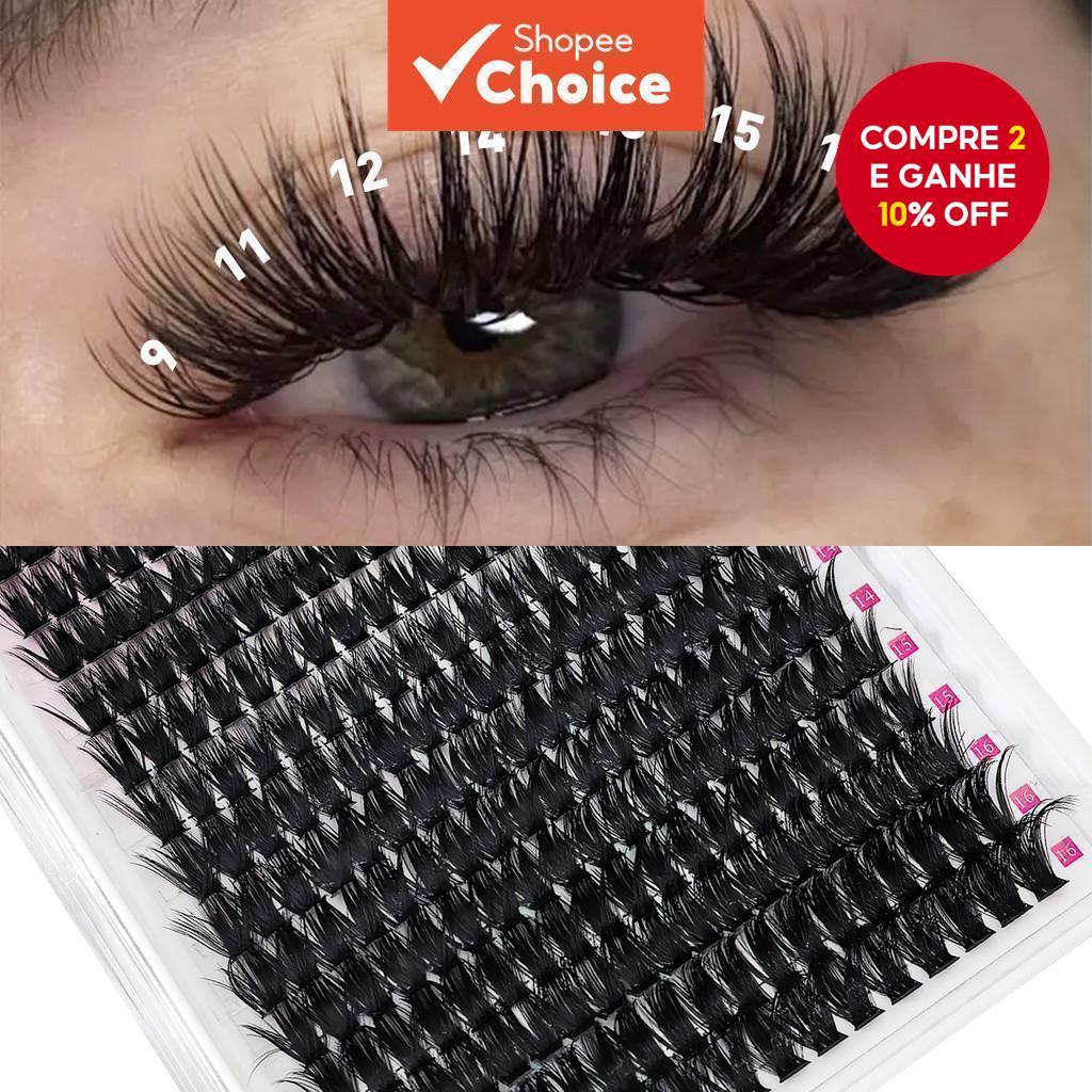 Extra Grande Capacidade 320pcs 80D Cílios Postiços 10-18mm De Espessura Estilo Fofo Ferramenta De Beleza De Extensão DIY