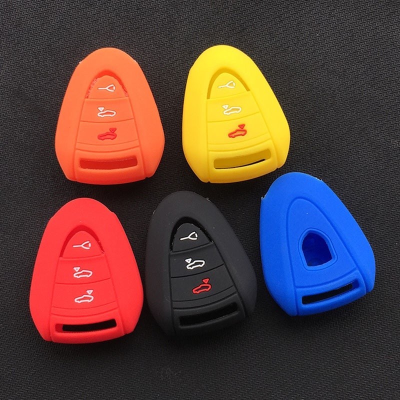 Capa De Silicone Para Chave De Carro , Porsche Carrera 911 997 Boxster S 2s 4s Turbo Cayman 996 Cayenne , Acessórios